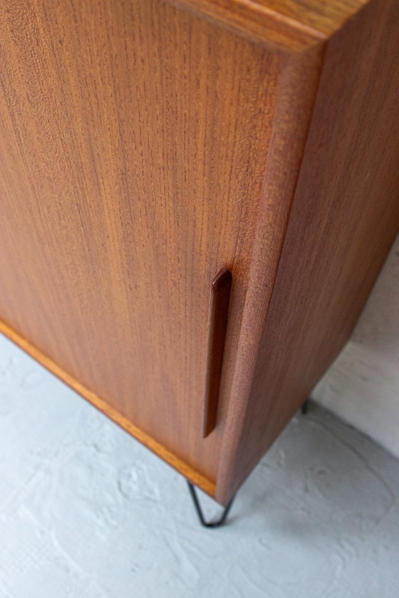 Image 1 of Vintage teak sideboard highboard chest of drawers Danish Mid Century 60s
