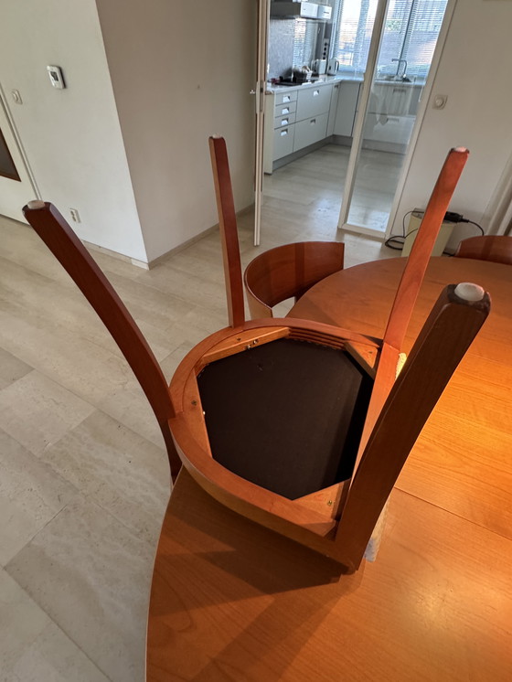 Image 1 of Tonon Dining Table with Insert Top + 6 Chairs