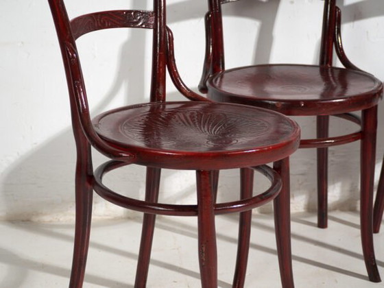 Antique set of 4 bentwood Thonet chairs – Central Europe, circa 1900 – Dining chairs, Metal (photo 17 of 40)