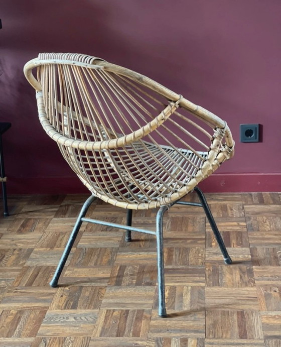Image 1 of Poul Hundevad Stijl rattan chair.