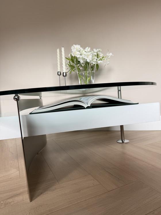 Image 1 of Mesa de centro de cristal Caspirini Klee (con cajón)