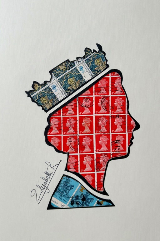 Queen in stamps