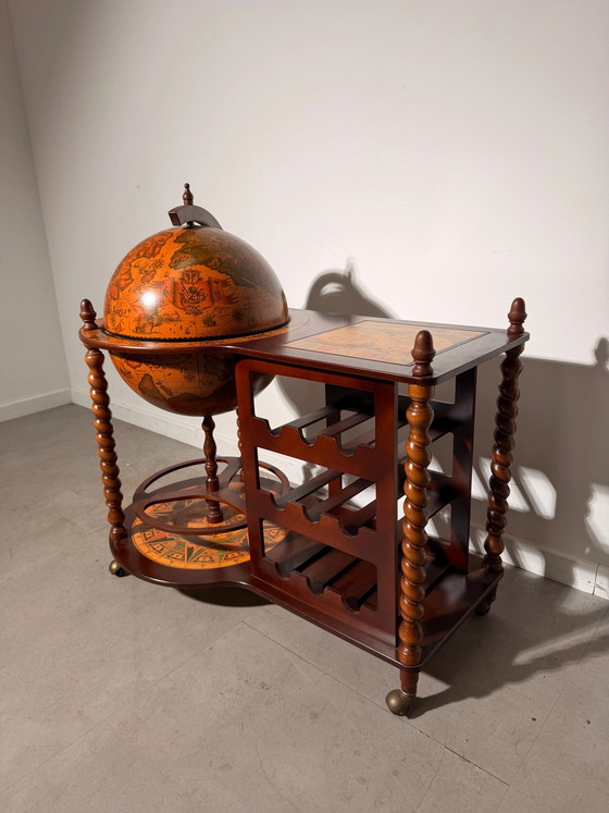 Carrello bar globo antico con portabottiglie – Carrelli bar, Vetro (photo 2 of 6)