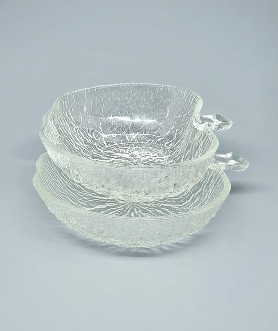 Image 1 of Set of 7 Vintage Covetro Apple Glass Bowls - Unique Retro Set!