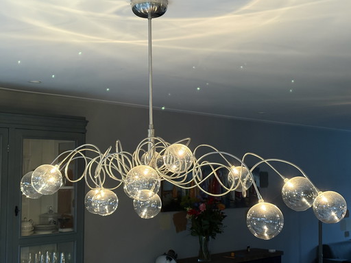 Lamp met glazen bollen