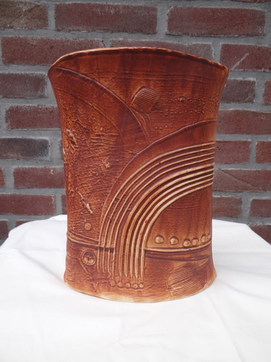 Signed Bertil Vallien Stoneware Vase Rörstrand Sweden 1980’s – Ceramic (photo 4 of 9)