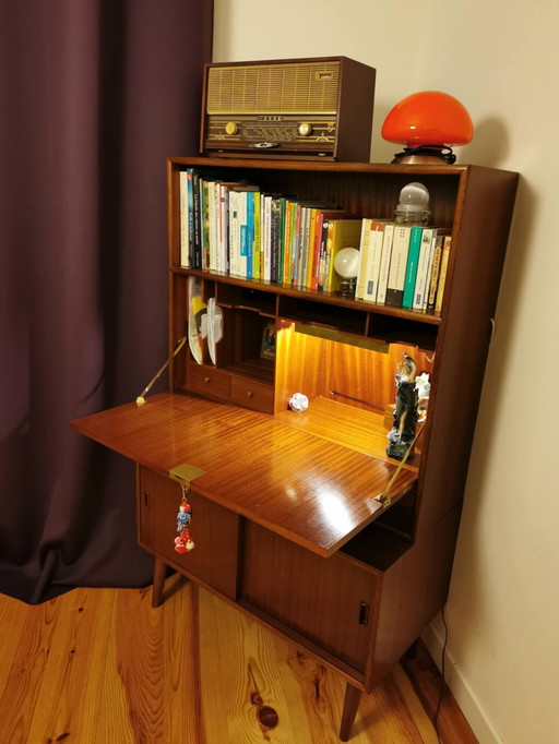 Vintage secretaire of barbalie uit de jaren 60
