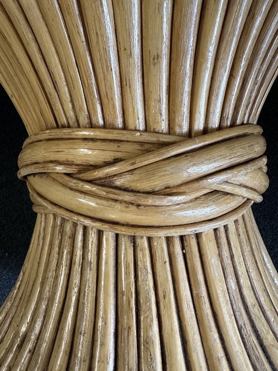 Image 1 of Tavolino vintage McGuire – bambù/rattan