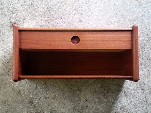 Meuble mural flottant vintage danois par Kai Kristiansen pour Vildbjerg