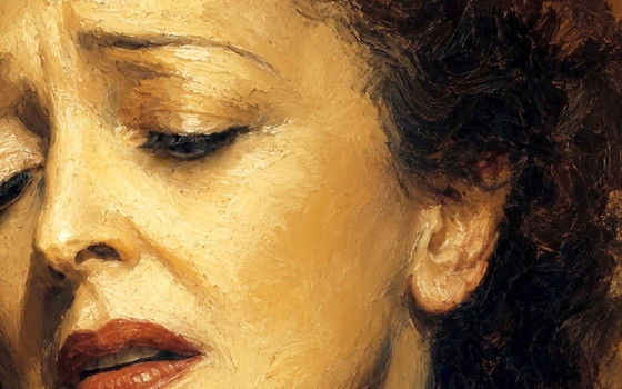 Edith Piaf "La Mamá" / (60x60 cm) – Pinturas y dibujos, Canvas (photo 3 of 5)