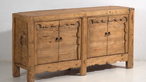 Antique Chinese sideboard with four doors (c.1900) #12 (photo 3 of 40)