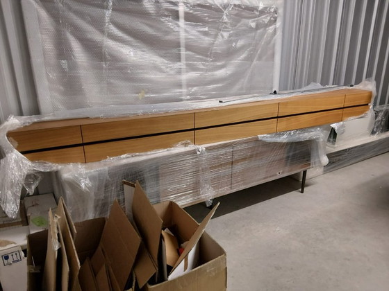 Image 1 of The Farns sideboard with 2 wooden doors and 2 glass doors