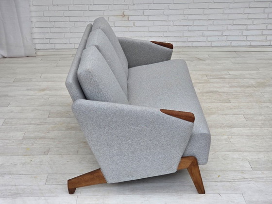 Image 1 of 1960s, Danish design by Arne Hovmand-Olsen, 3-seater sofa model 490, reupholstered.