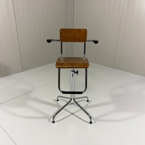 Chaise de barbier Eca à cadre tubulaire pour enfants années 1950