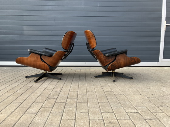 Image 1 of 2x Eames Lounge Chair Contura/Fehlbaum 1950er Jahre