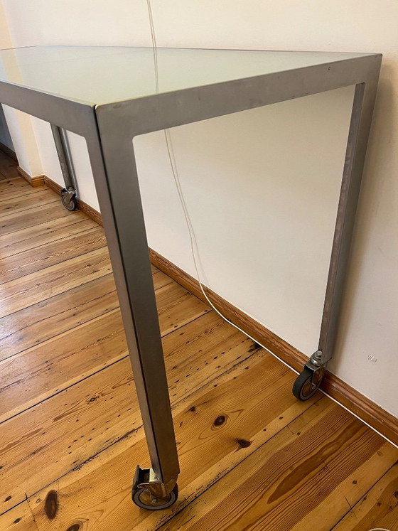 High tables on castors by Monica Armani B&B Italia – Side tables, Glass (photo 3 of 6)