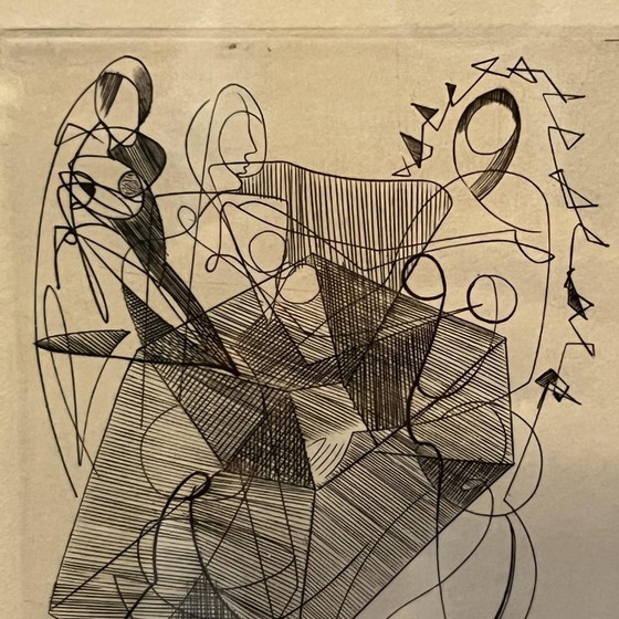 René Mels (Meulemans), Compositions, Gravures, 1945, Lot de 3 – Tirages d'art, Paper (photo 11 of 13)