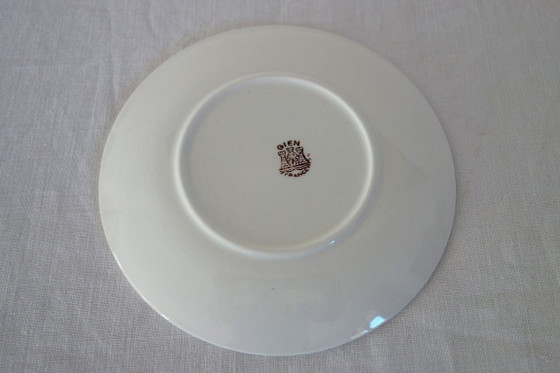 8 Gien Dessertborden circa 1940 – Servies, Porcelain (photo 7 of 8)