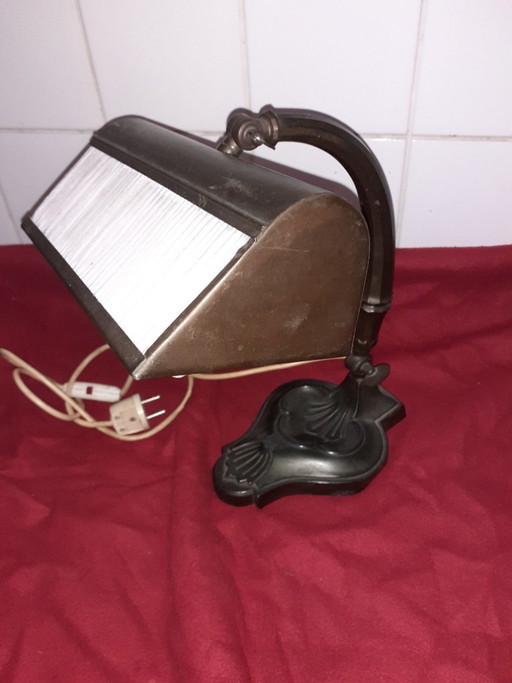 Lampe de notaire vintage des années 1920-1930.