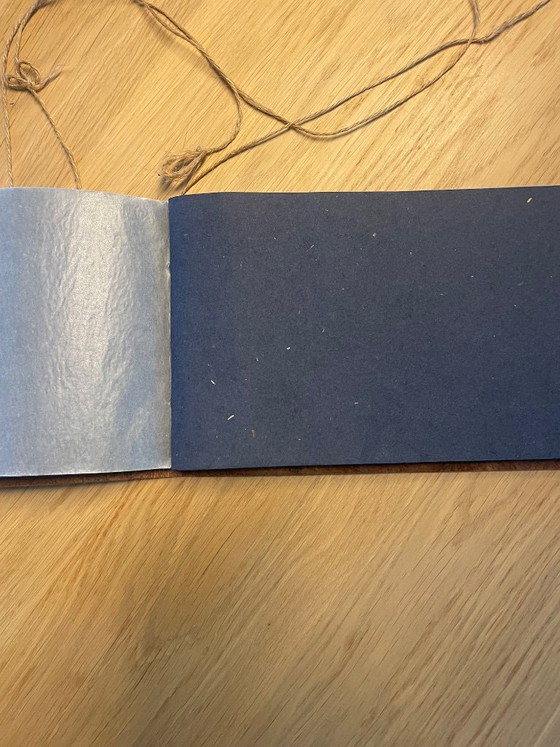 Image 1 of Handgemaakt Rood leren Fotoalbum 
