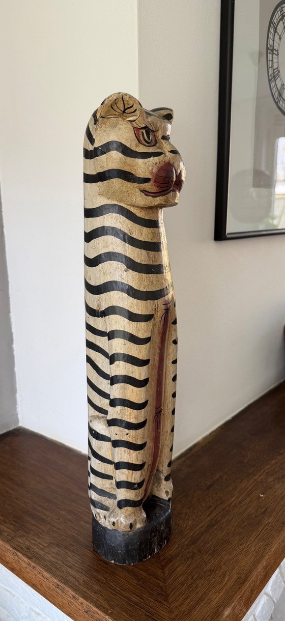 Image 1 of Vintage wooden cat