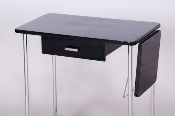 Mesa disociativa pequeña Bauhaus restaurada, de Mücke-Melder, cromada, checa, años 30 – Mesas auxiliares (photo 5 of 9)