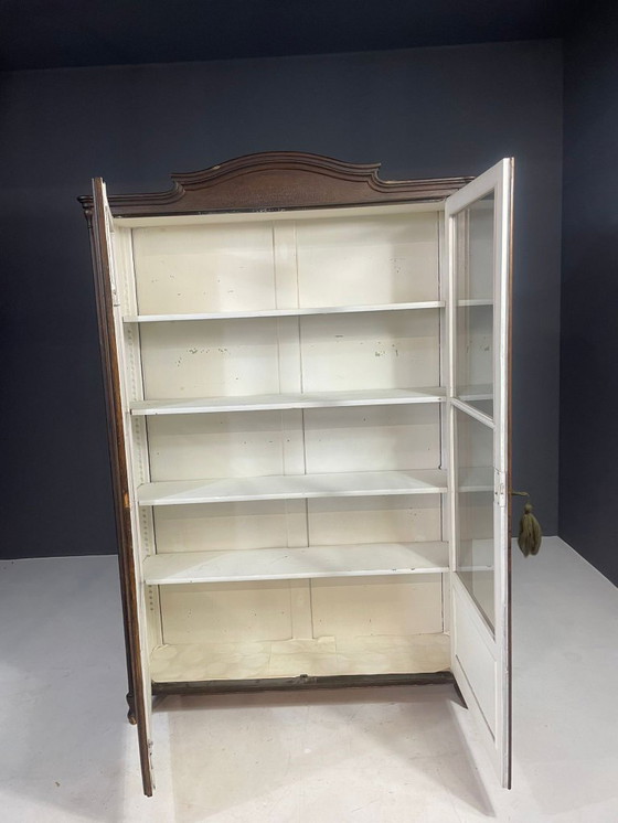 Image 1 of Historic Glass-Front Bookcase from Austria-Hungary, Late 19th–Early 20th C.