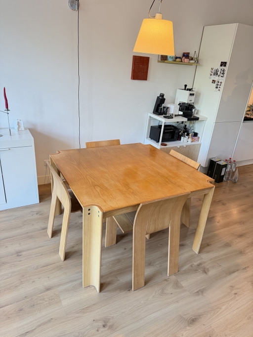 Gijs Bakker Strip Table et Chaises