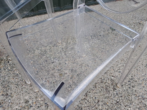 Image 1 of 6 Victoria Ghost chairs by Kartell, designed by Philippe Starck