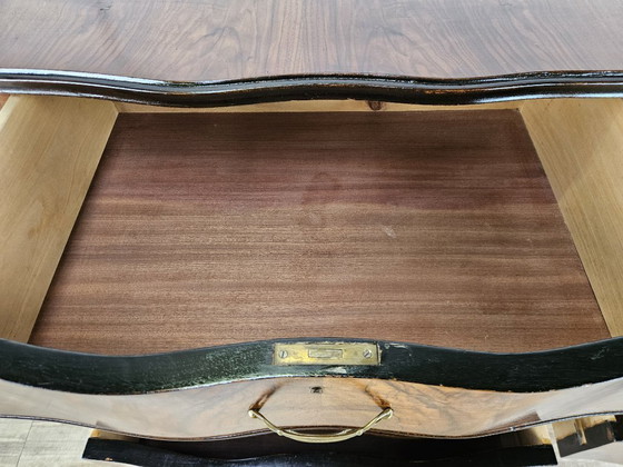 Image 1 of Commode Art déco des années 1950 en ronce de noyer
