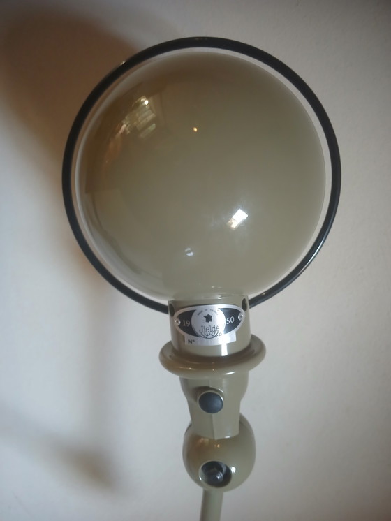 Image 1 of Jielde loft dubbele plafondlamp nieuwstaat kaki kleur