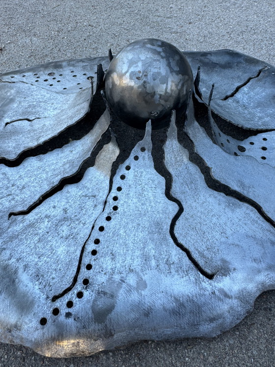 Image 1 of Handcrafted wrought iron wall sculpture