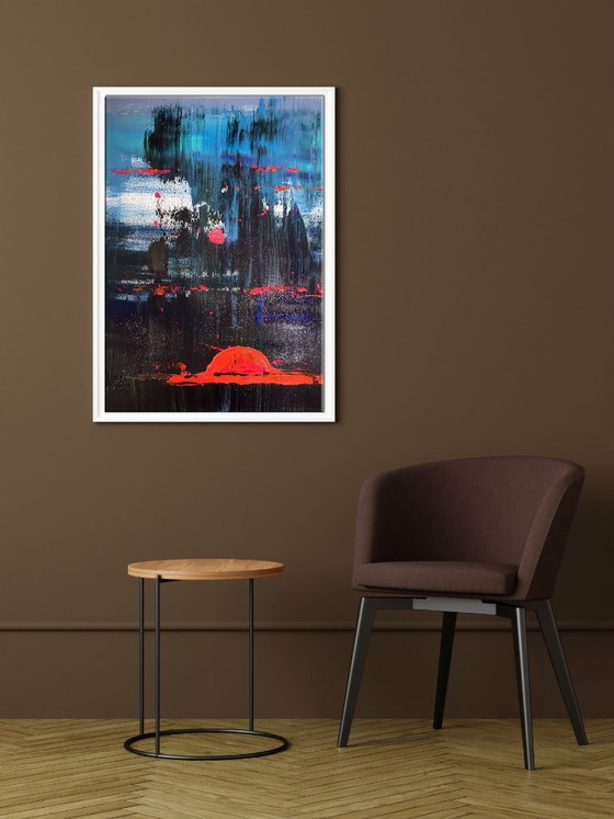 Image 1 of Original Acrylic Painting Abstract Expressionism Magic Night