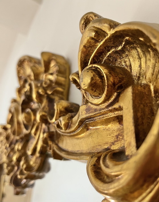 Image 1 of Vintage gold leaf mirror 101x62cm
