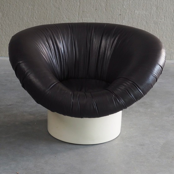Krokus Lounge Chair van Lennart Bender voor Ulferts AB (1968) – Fauteuils, Leather, Fiberglass (photo 3 of 13)