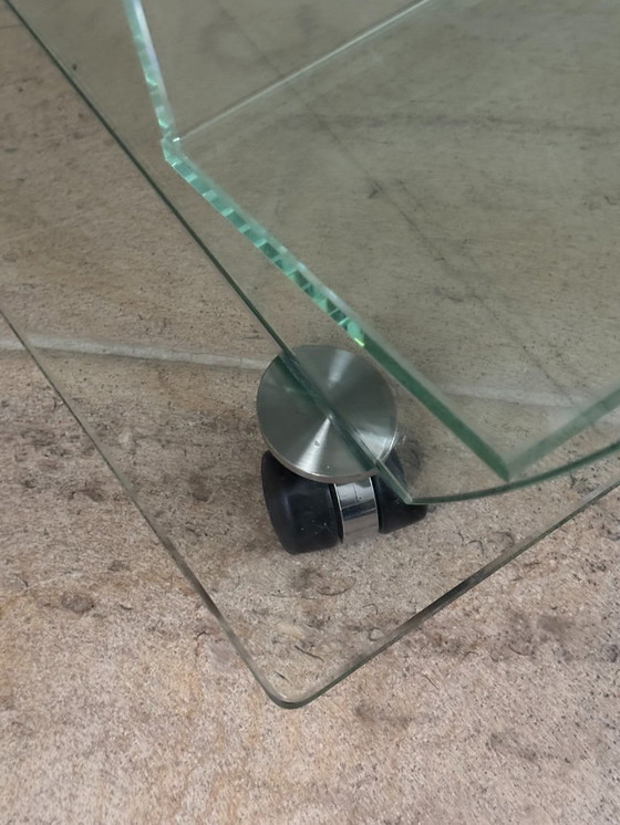 Image 1 of glass TV table