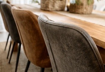 Image 1 of Mesa de comedor de teca maciza de Bali + 6 sillas de diseño