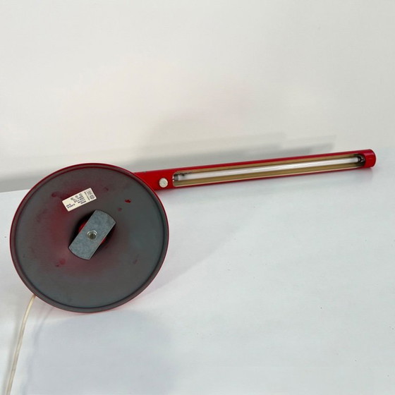 Image 1 of Red Tube Table Lamp by Anders Pehrson for Ateljé Lyktan, 1970s