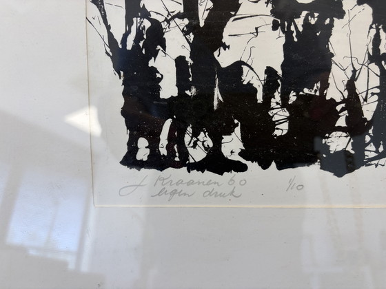 Image 1 of Zeefdruk J.Kraanen 1/10 “Wilgen” 