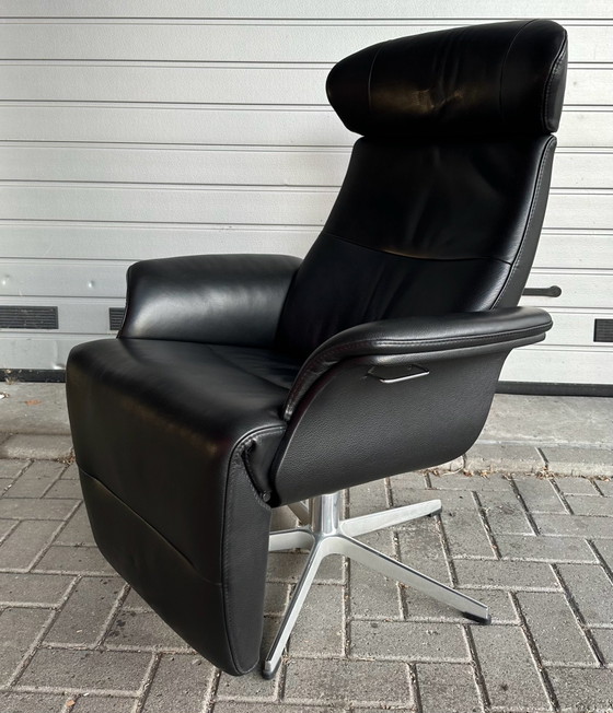 Conform Time Out Design Verstellbarer Relaxsessel, Leder, Schwarz (Foto 7 von 7)
