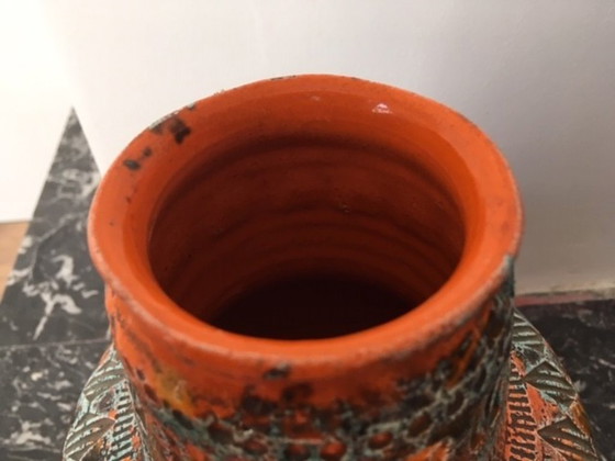 Image 1 of Vase Bitossi Aldo Mori « Sunset » – design italien vintage – modèle 8170
