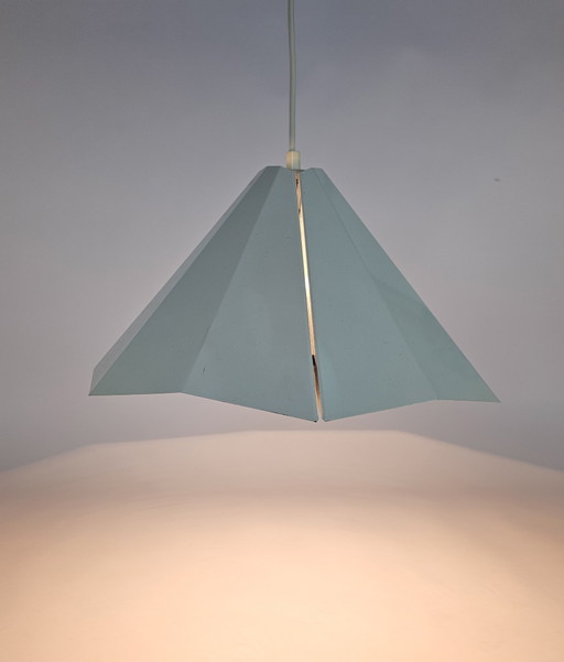 Lámpara colgante piramidal D-L Lampen Holland - Metal - Blanco - Años 80