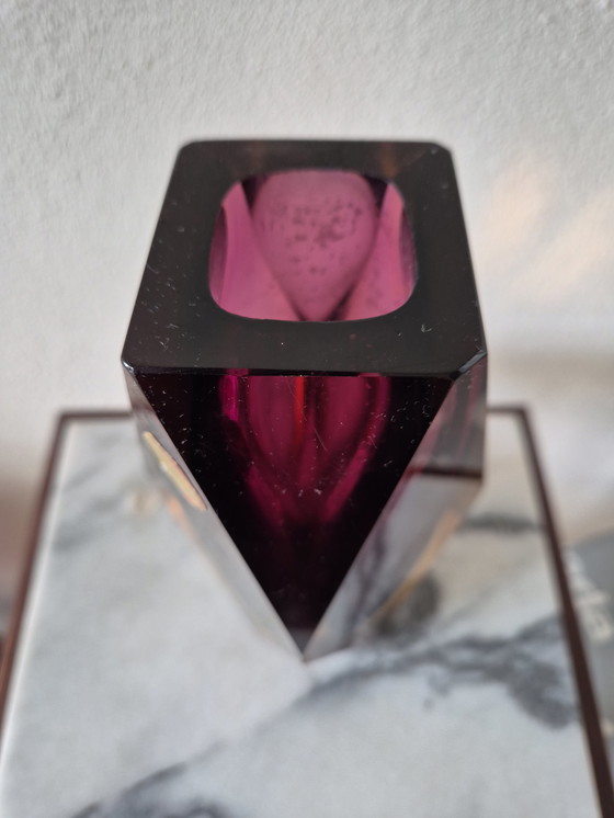 Image 1 of Murano glass vase by Flavio Poli, Italy, 1960