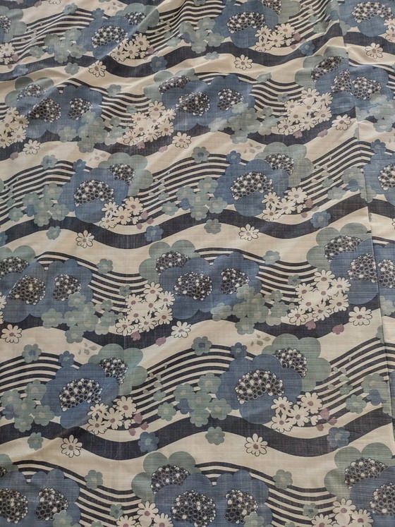 Image 1 of Grote vintage retro Japanse gordijnen uit de jaren 70