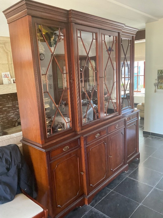 Image 1 of Vitrine aus Mahagoni im englischen Regency-Stil