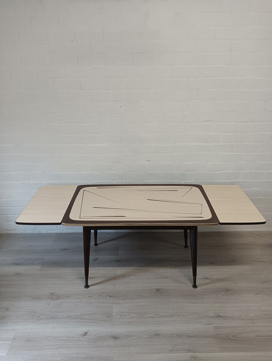 Image 1 of Vintage tafel, uitschuifbaar èn verhoogbaar