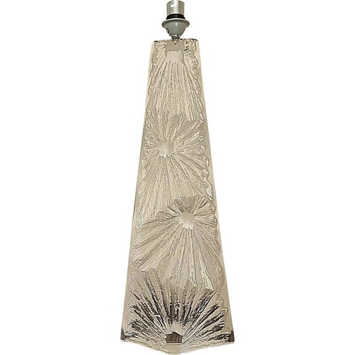 Lampe Vintage Daum en cristal "Cratères", 1960-1970