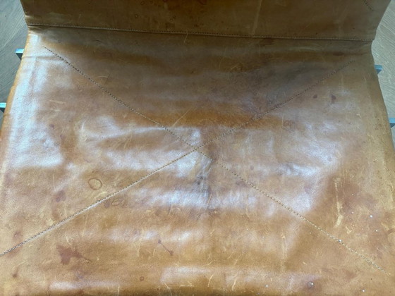 Image 1 of Autentiche sedie vintage PK22 di Poul Kjærholm - Patina cognac invecchiata