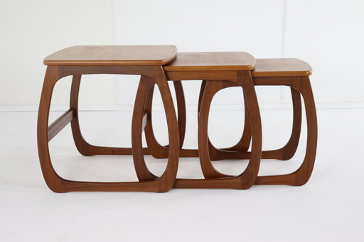 Set Of 3 Nathan Nesting Tables 'Umston' Vintage