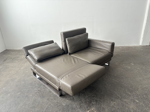 Franz Fertig designer sofa bed leather couch